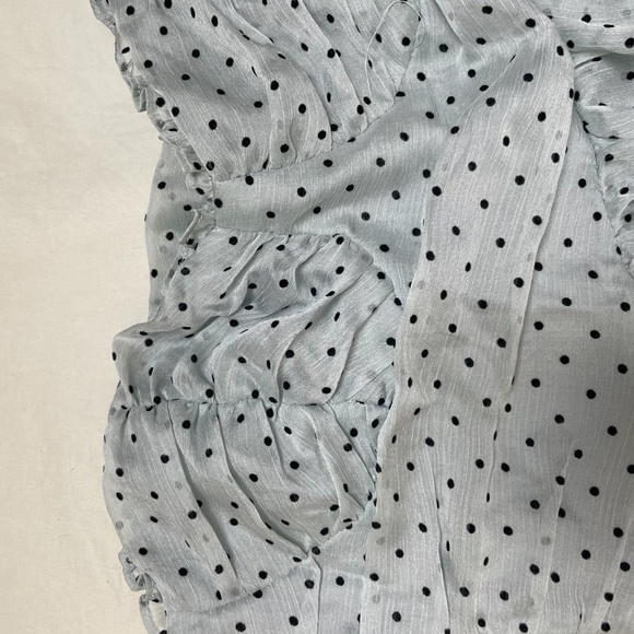 ⭐️ Mimosa Time Polka Dot Chic Glam Girly Party Classy Ruffle Elegant Mini Dress - Picture 10 of 12